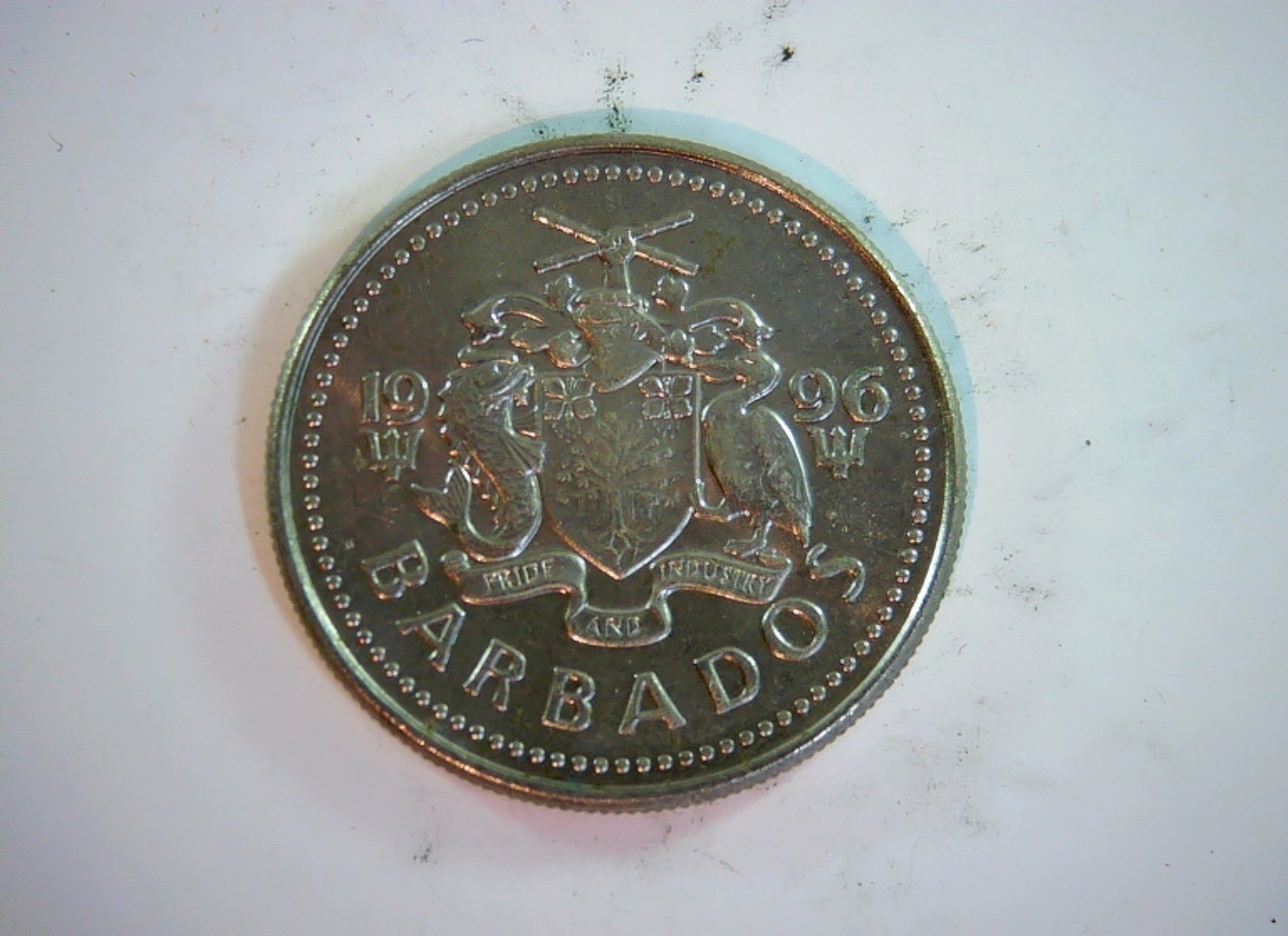 Barbados 1996 25 Cents Barbados 25 Cents (Windmill type) Coin
