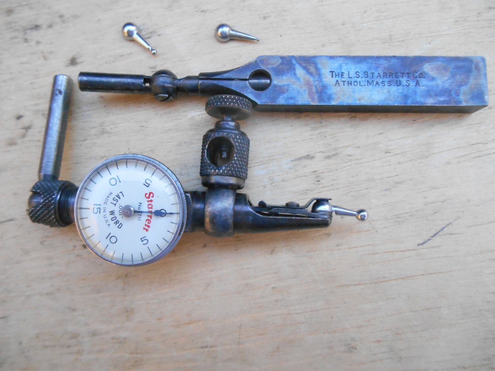 STARRETT 711 LAST WORD DIAL INDICATOR , .001"