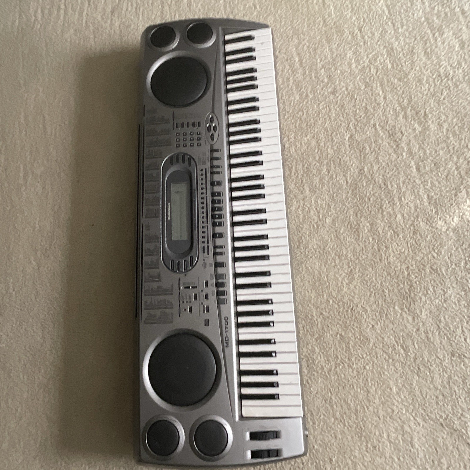 General MIDI MD-1700 61-Key Electronic Keyboard, MIDI, Silver/Black