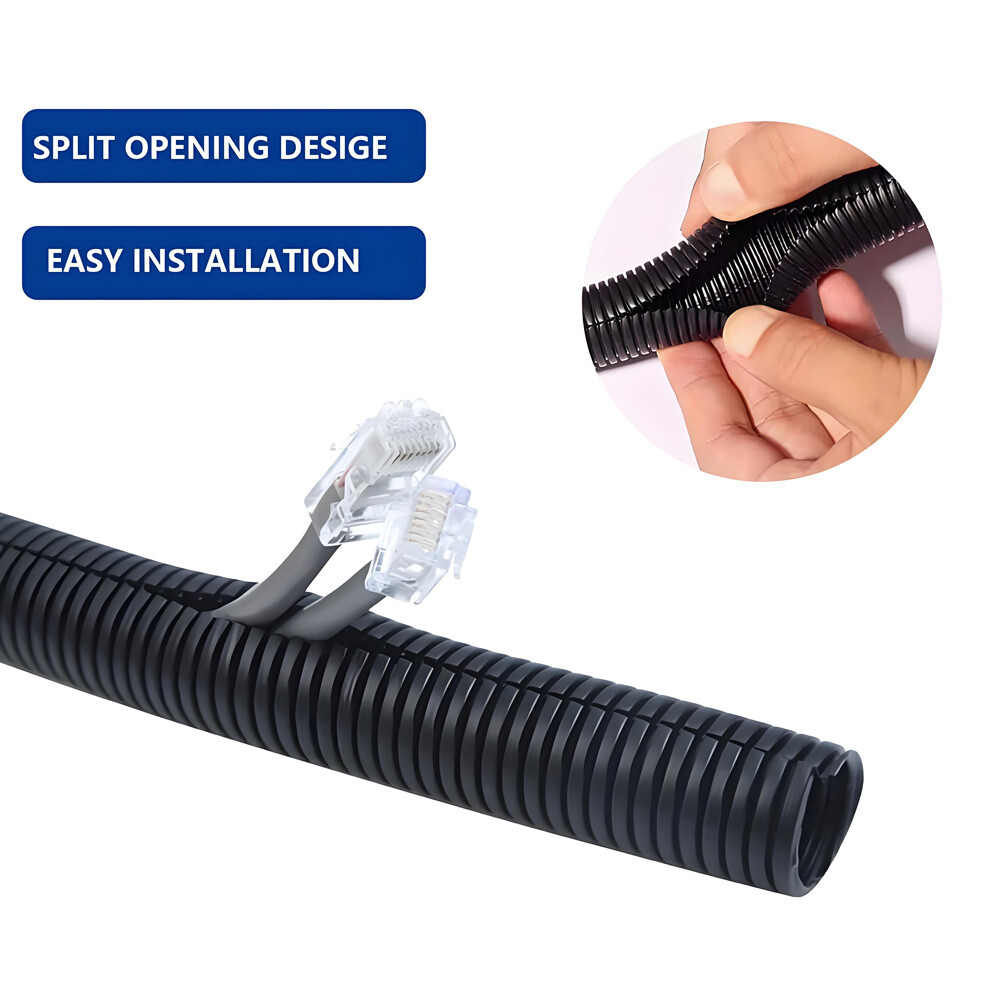 Flexible Cable Conduit Tidy Sleeving Split UnSplit Loom Harness Sheathing Tubing