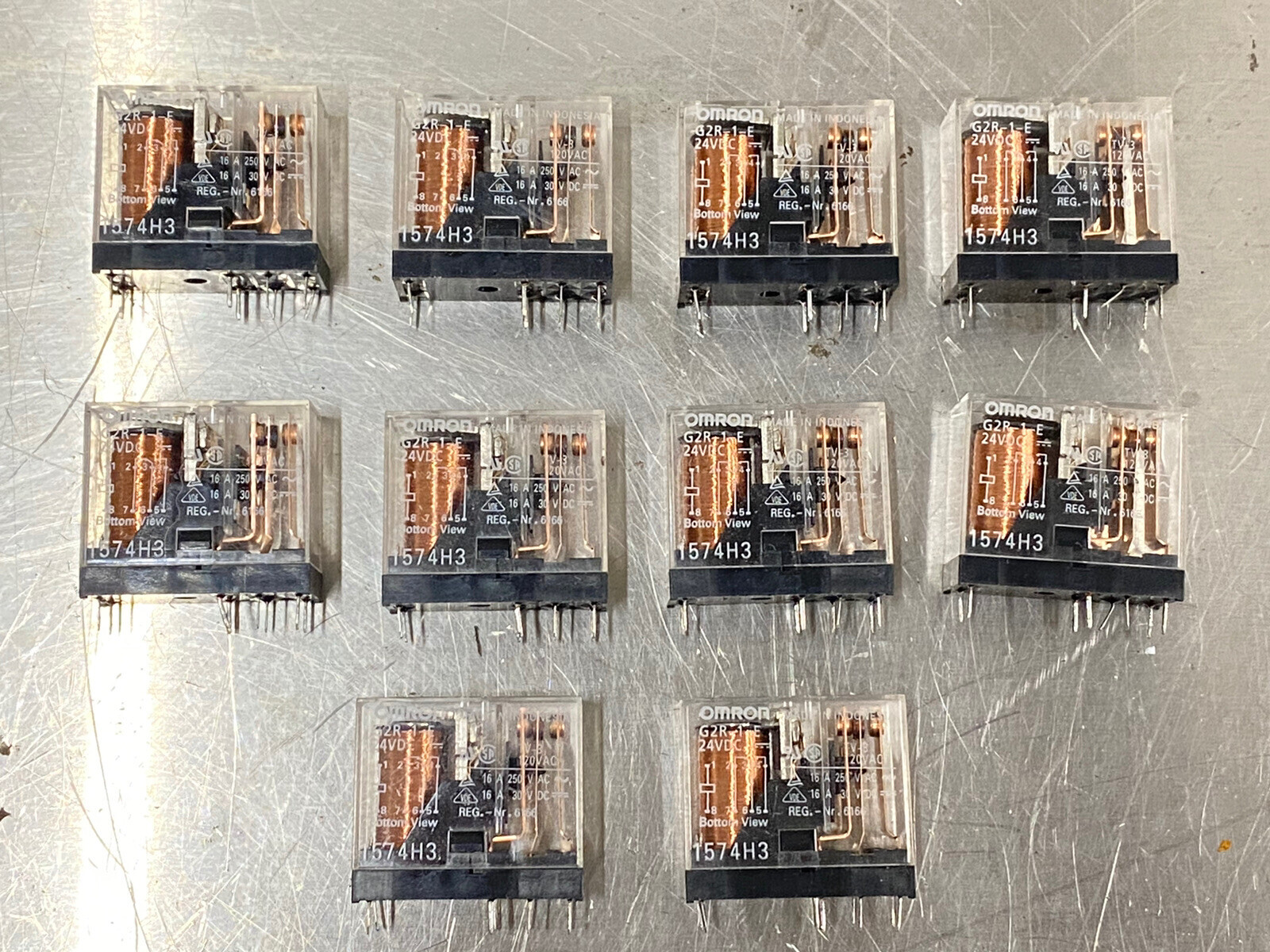 new (10 pcs.) OMRON #1574H3 General Purpose Relays