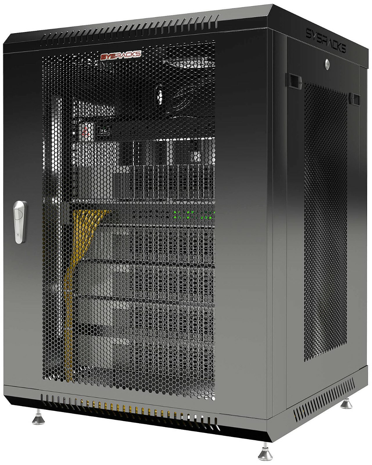 Server Rack 15U Wall Mount Cabinet Locking Networking Data Enclosure VENTED Door