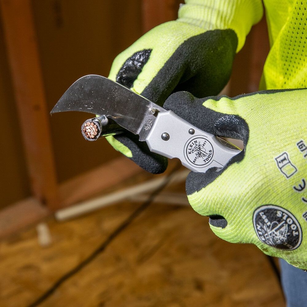 Klein Tools 44006 Lockback Knife 2-5/8-Inch Aluminum Handle - Hawkbill