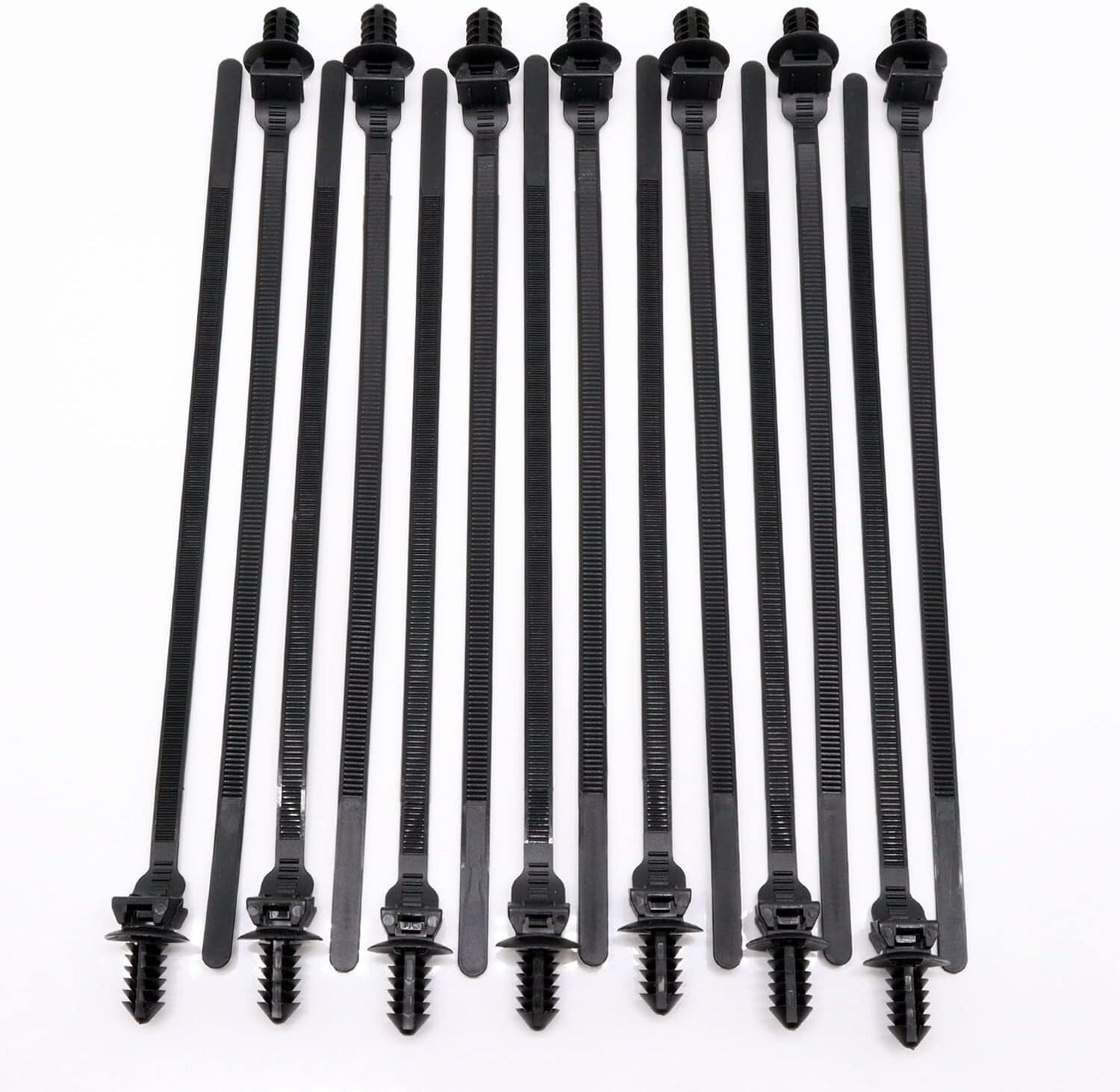 40 Pack Heavy Duty Nylon Push Mount Cable Zip Ties - 8.3