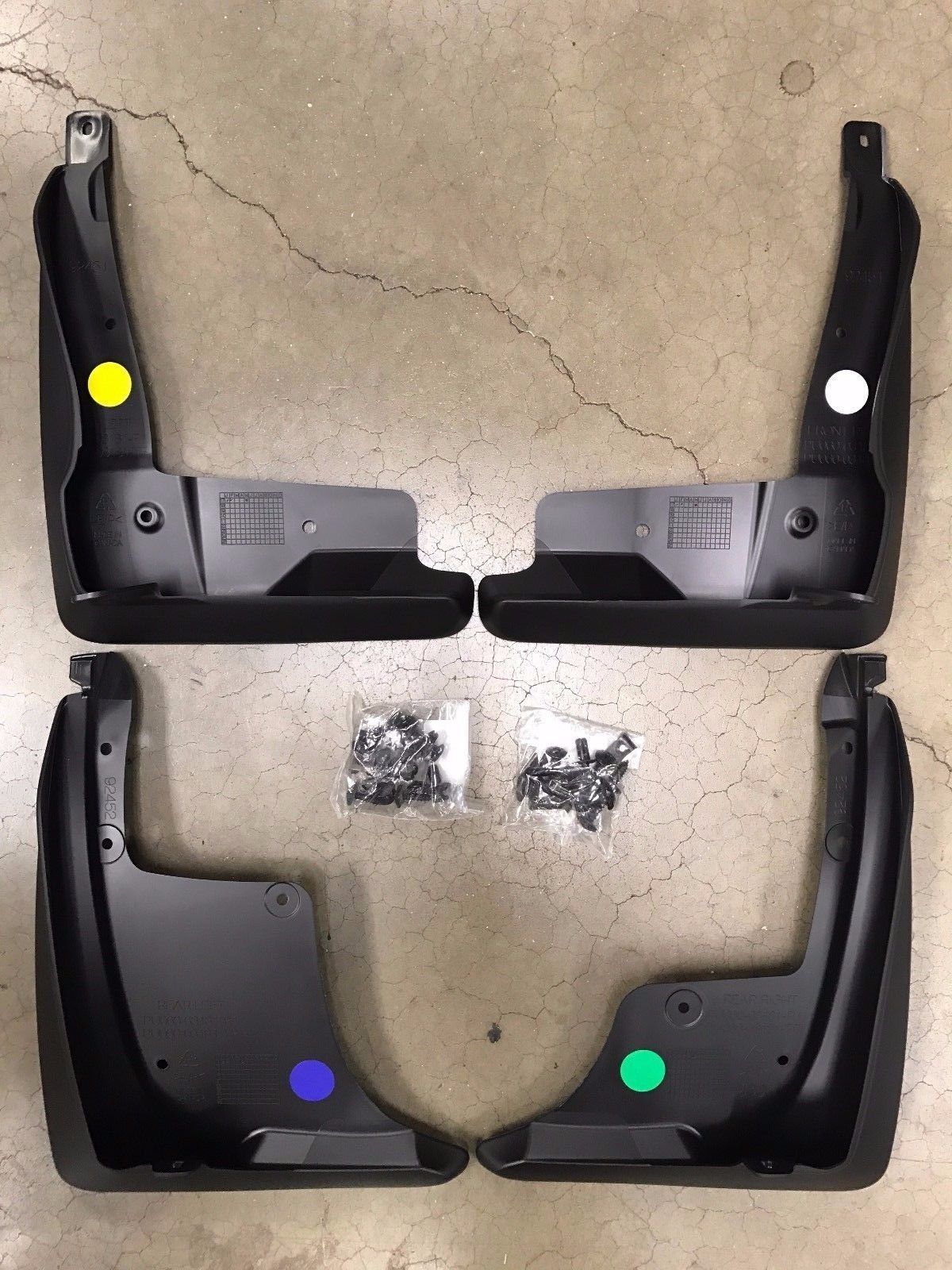 2018-2024 CAMRY MUDGUARDS MUD FLAPS SE AND XSE BLACK TOYOTA GENUINE OEM NEW