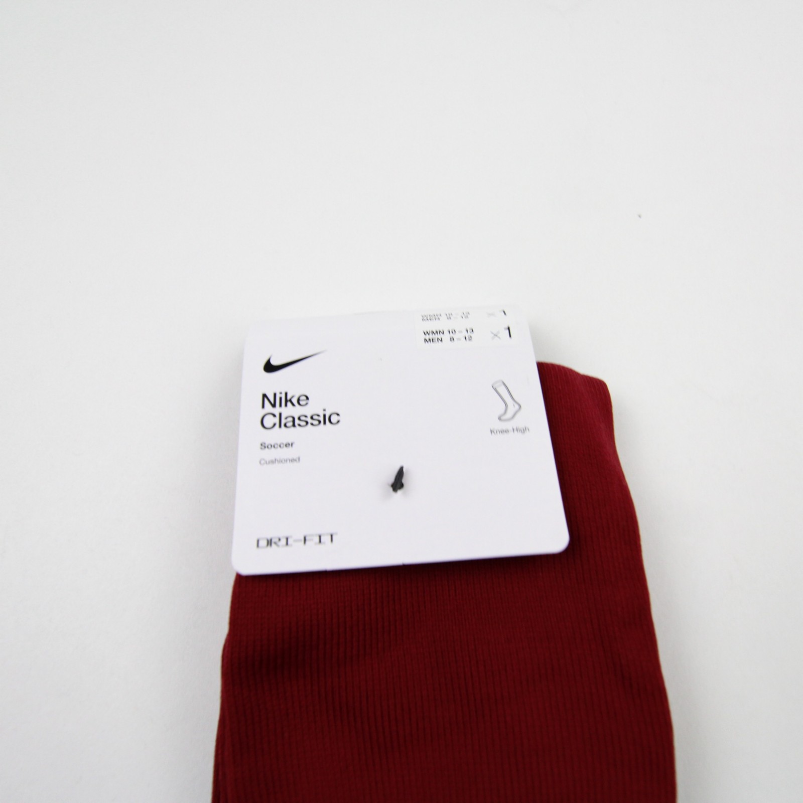 Nike Socks Unisex Dark Red New with Tags L