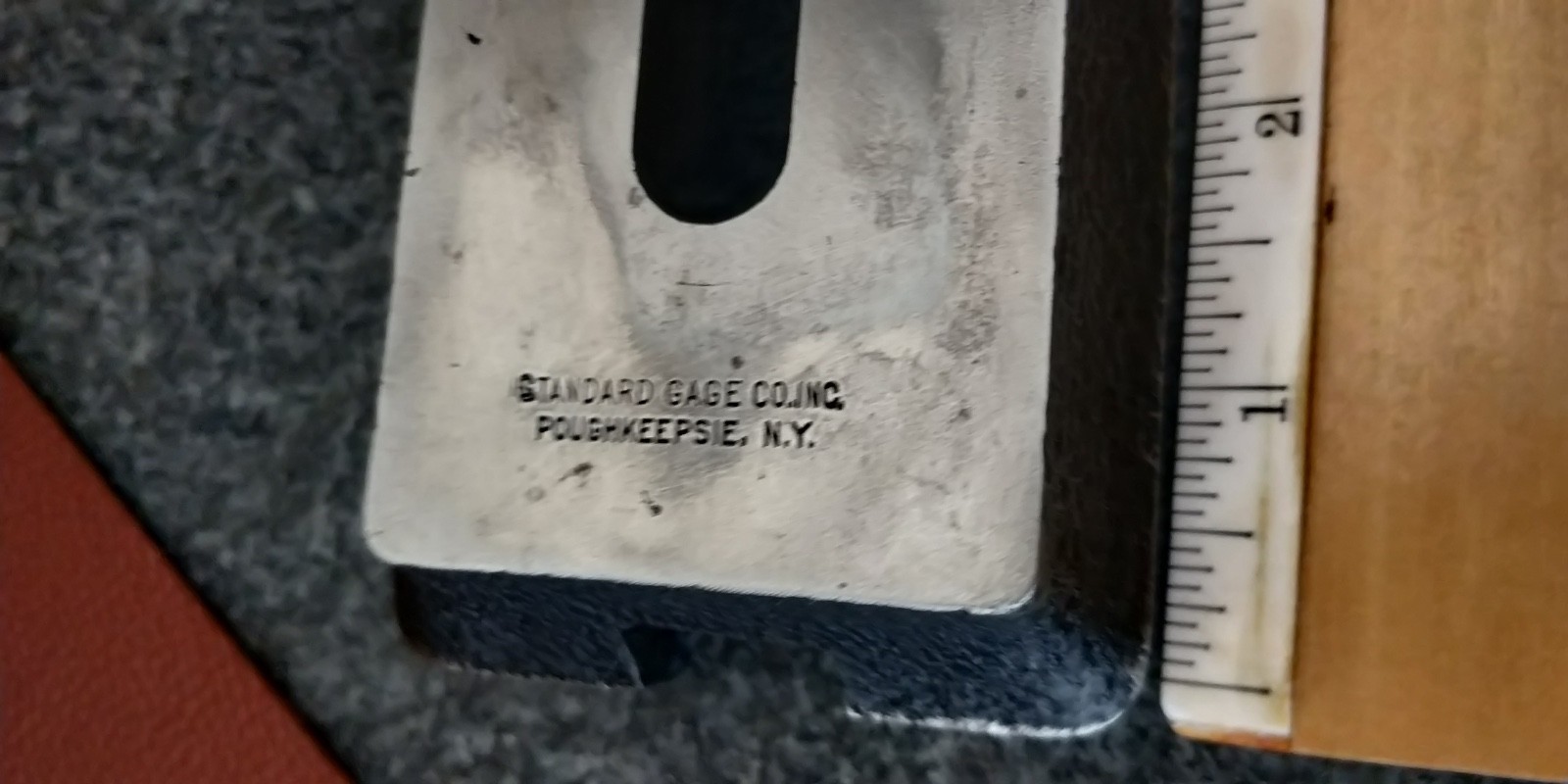 RARE Standard Gage Co Model 125 universal surface gage complete in box