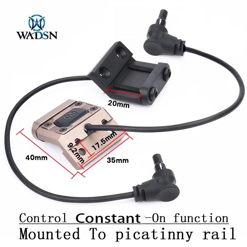 Metal button Tactical Remote Pressure Switch Crane Plug for OGL DBAL-A3 Laser