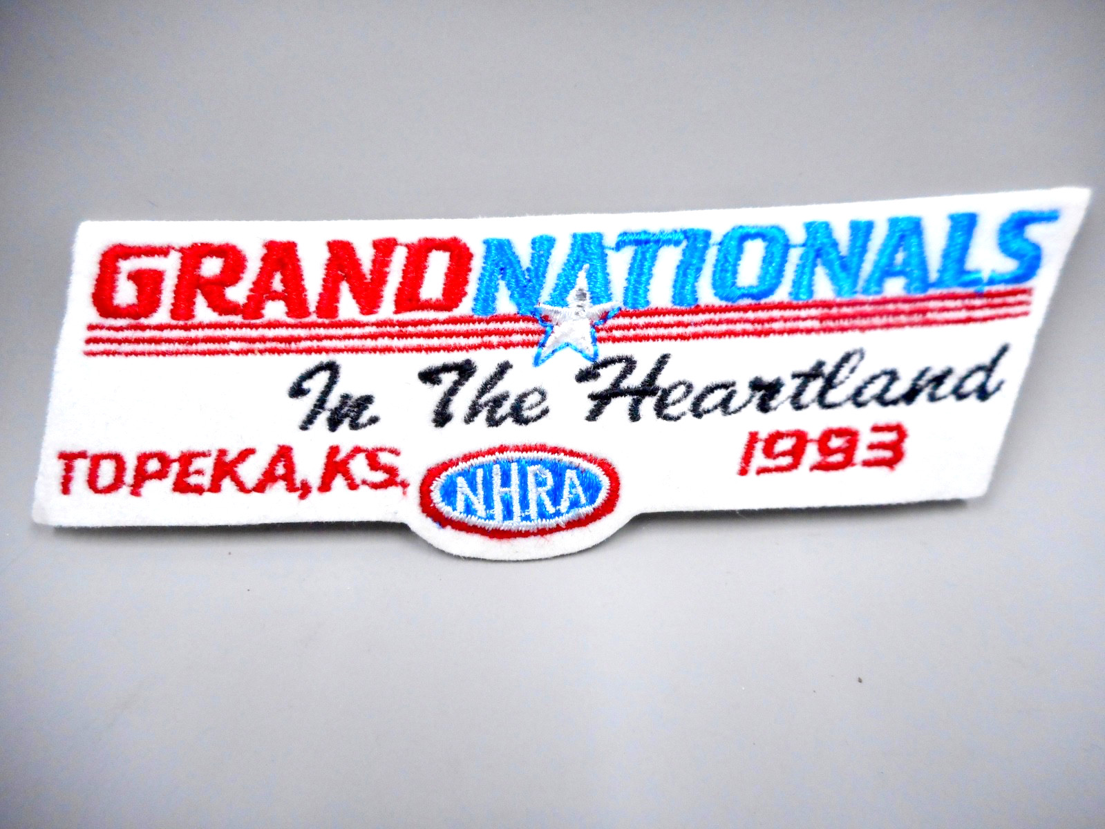 NHRA Topeka Grand Nationals 4" Racing Patch 1993