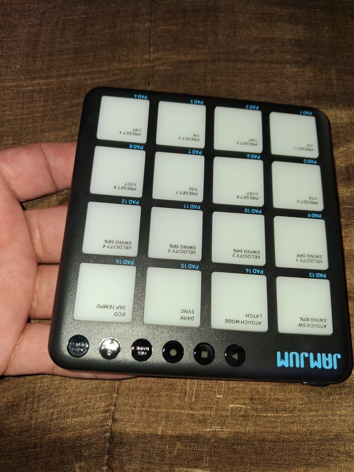 Mini MIDI Pocket Beat Pad Jamjum