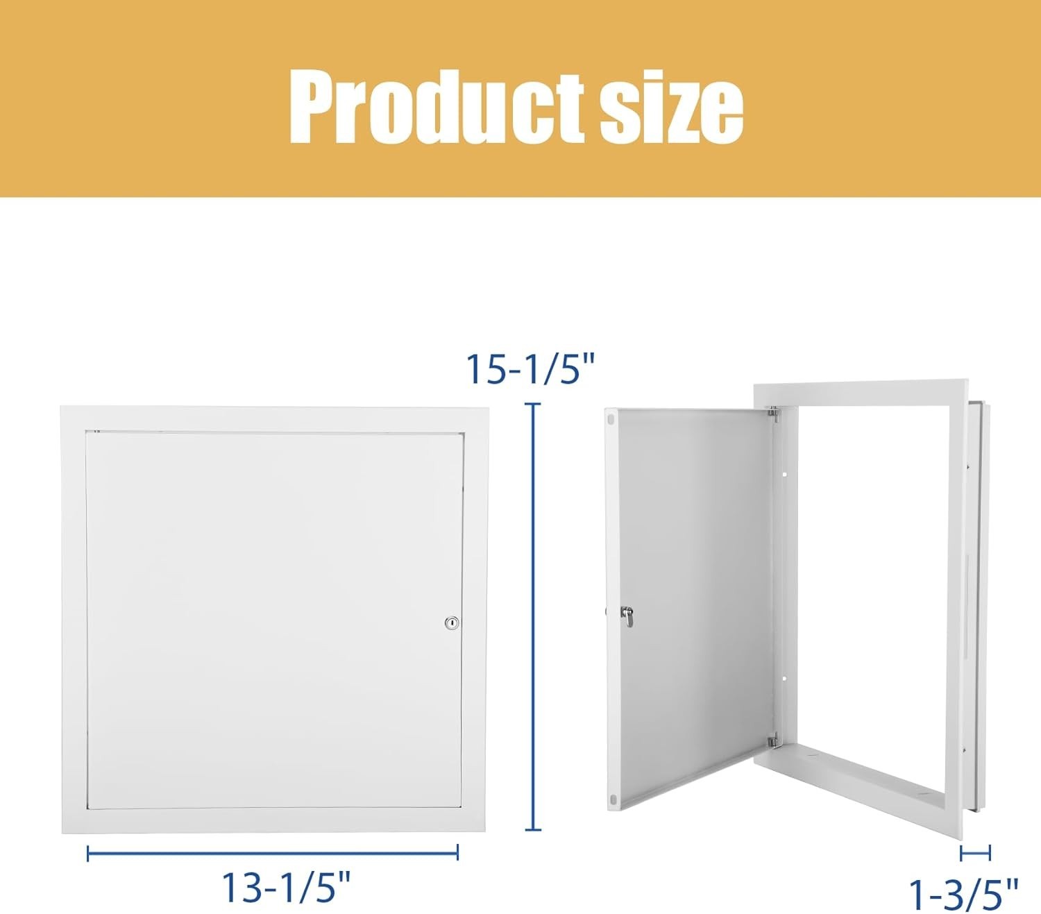 14x14 Metal Access Panel 1mm Thick Drywall Ceiling Attic Door Latch