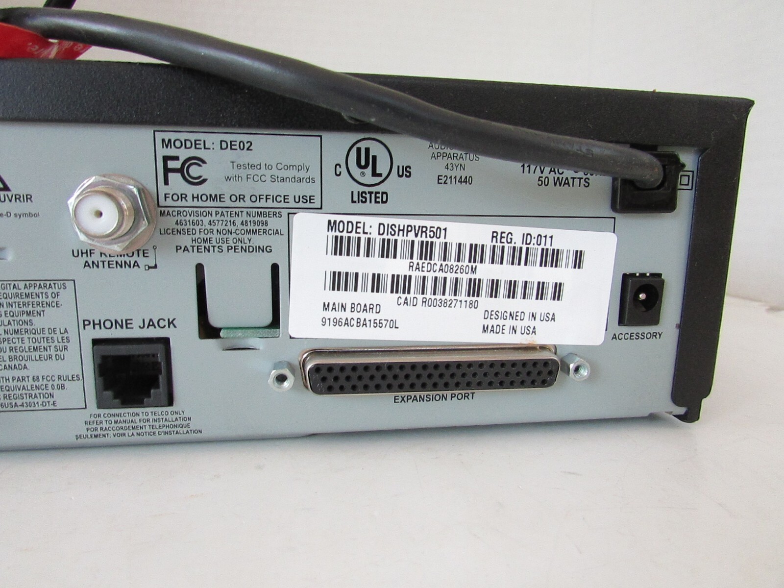 Dish Network Dish Pro501 Receiver No Remote