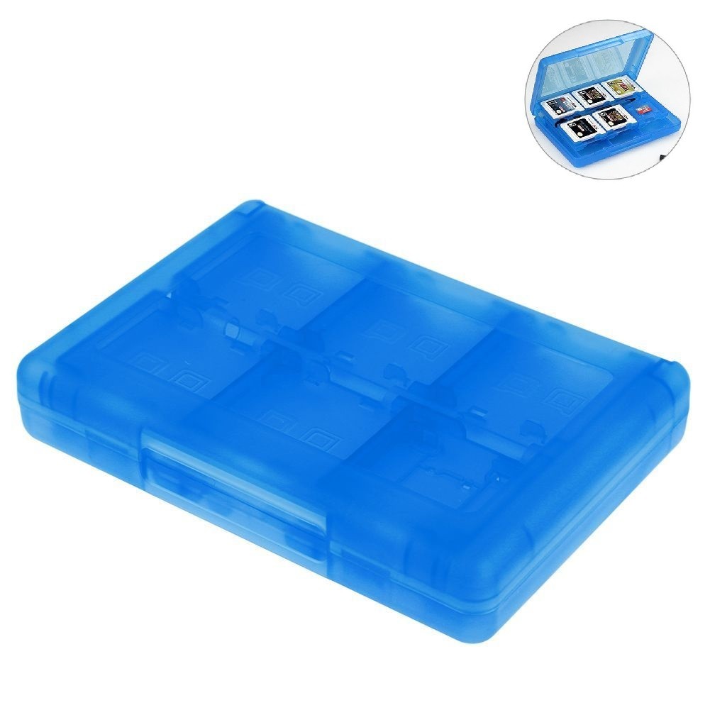 Blue Game Card Case Holder Cartridge Box For Nintendo DS 3DS XL LL DSi MT E