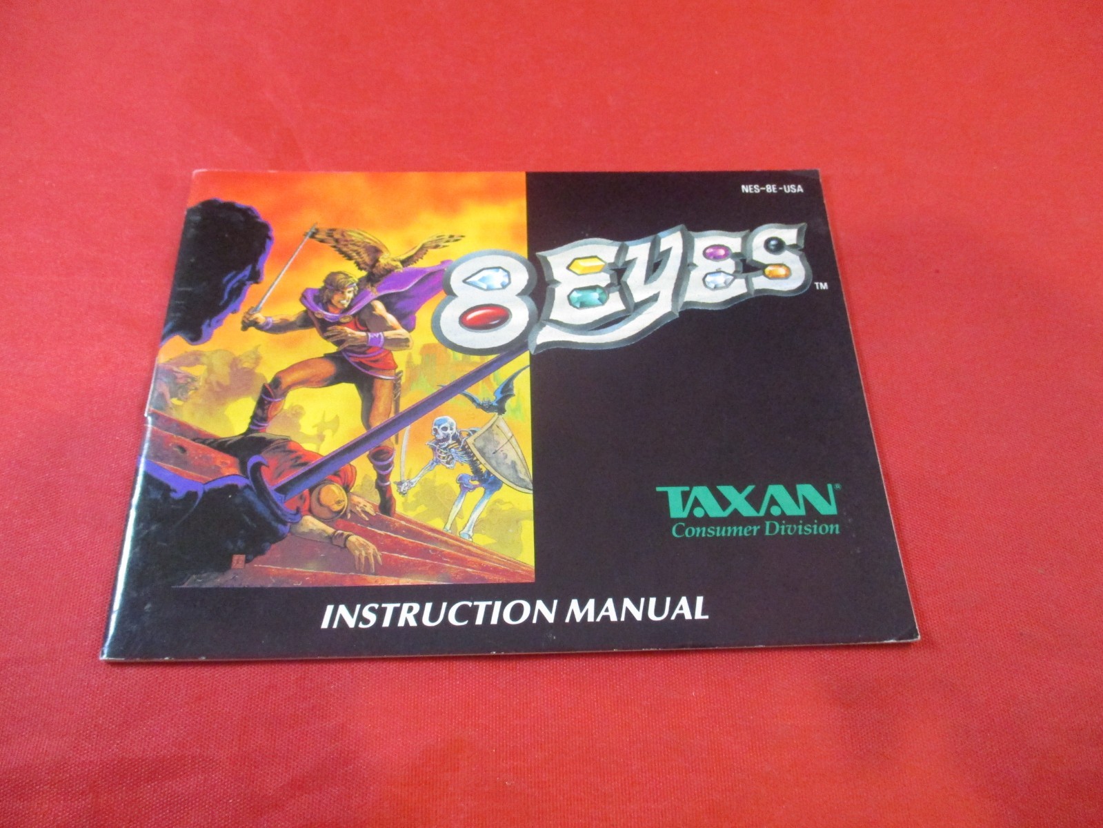 8 Eyes Nintendo NES Instruction Manual Booklet ONLY
