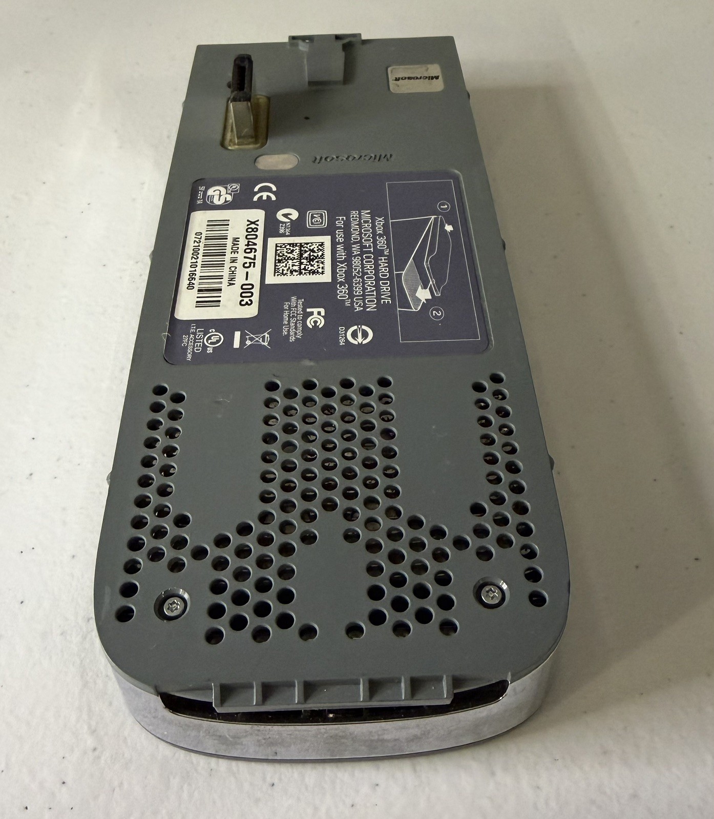 Microsoft Xbox 360 HDD External Hard Drive Storage X804675-003 W1 - Tested