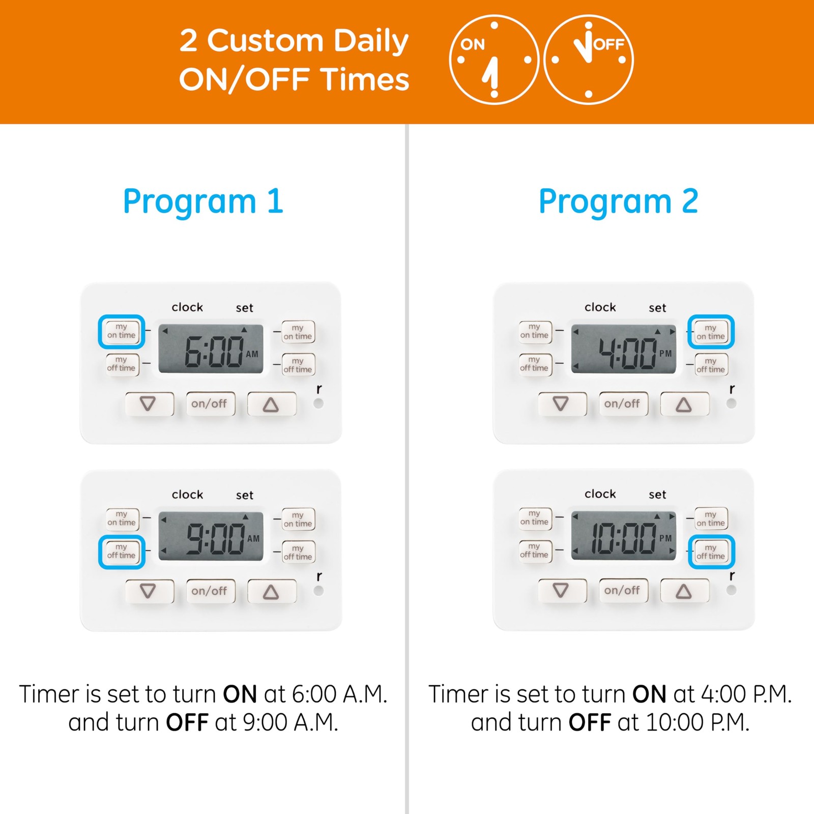Jasco myTouchSmart Simple Set Indoor Plug-in Digital Timer, 36253