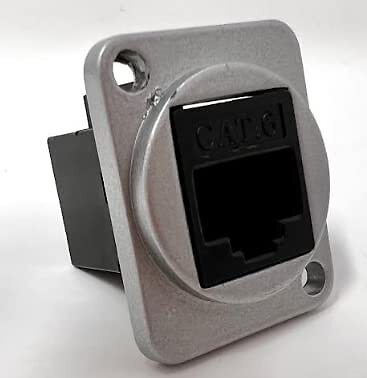 Cat 6 D Series Chassis Panel Mount Connector Pass Through Solderless Bulkhead Co