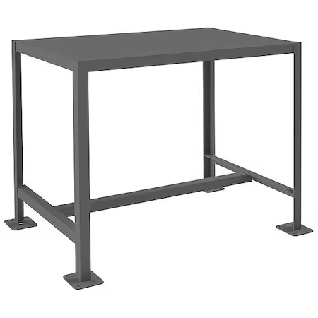 Durham Mfg Mt243630-2K195 Fixed Work Table, Steel, 36" W, 24" D