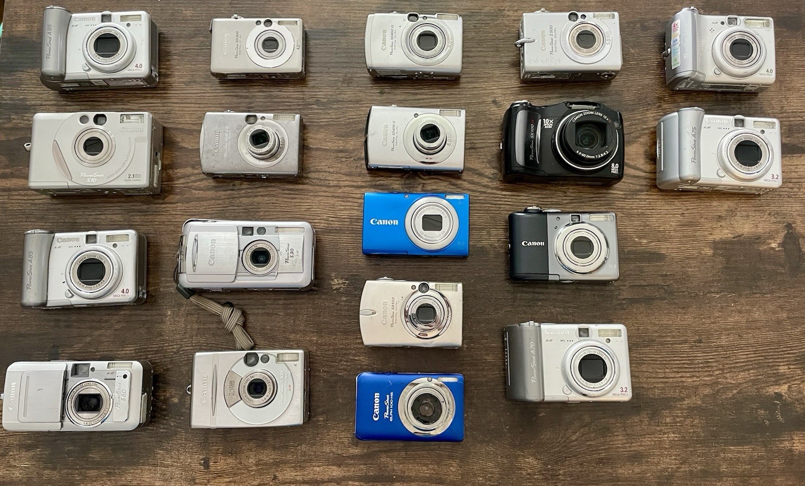 Canon PowerShot Camera Lot 19x SD A SX Digital Cameras Parts Repair AS-IS