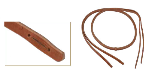 Berlin Custom Leather Slit Split Reins 5/8 inch Wide x 8 Ft Long