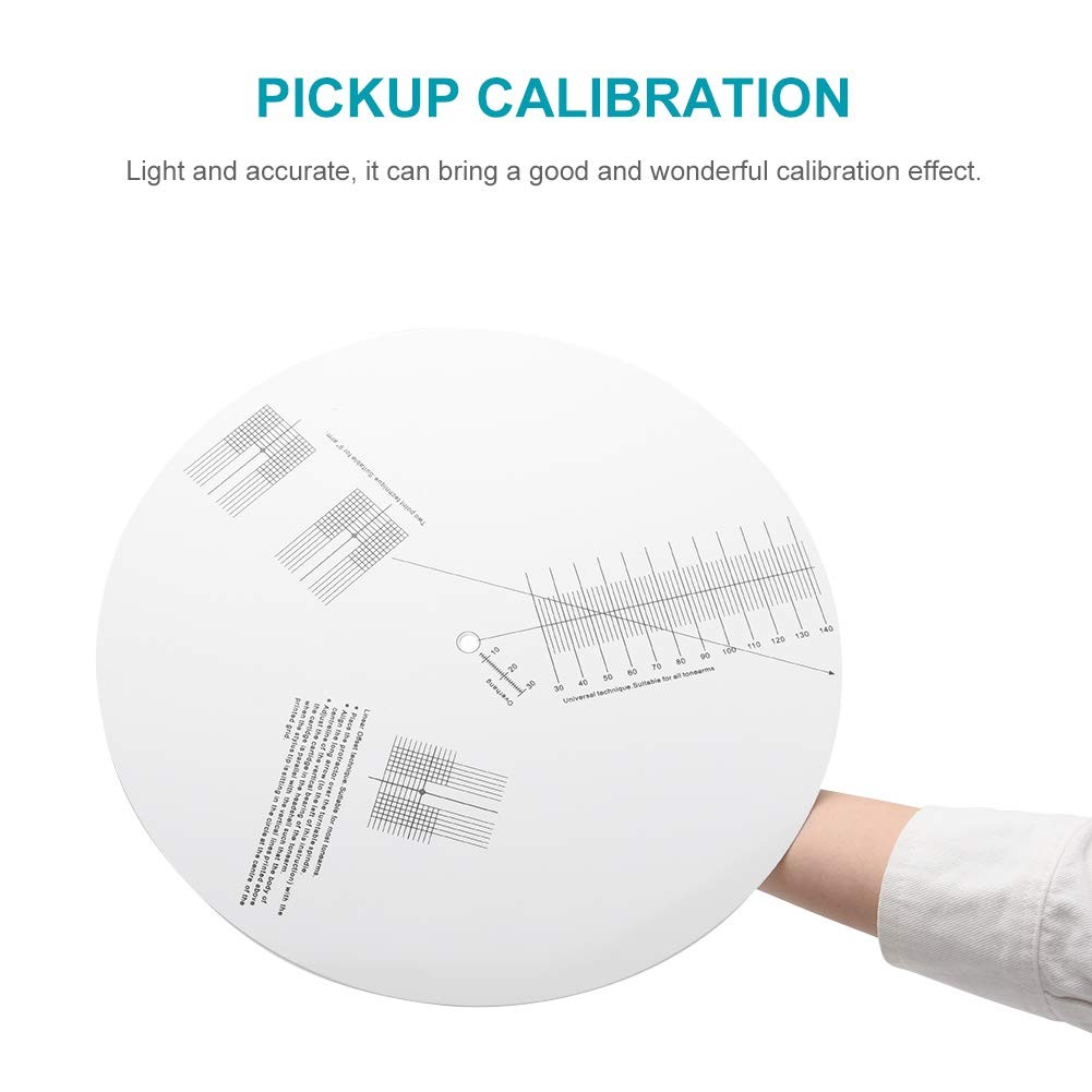 Turntable Cartridge Alignment Protractor Mat Anti-sliding LP Vinyl Record Pic...