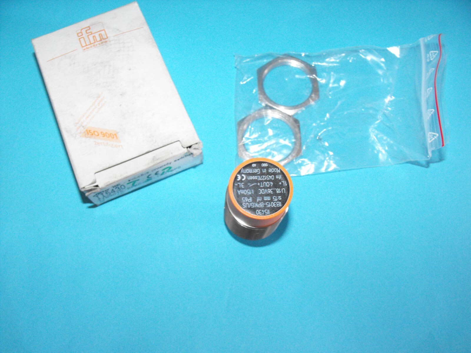IFM EFECTOR II5430.IIB3015-BPKG/US-100-DPS.18-36VDC.Inductive Sensor.NEW.