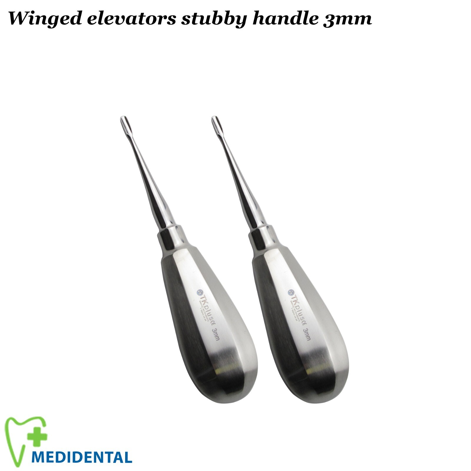 Dental Veterinary Winged elevators stubby 3mm Small Animals dissection Set of 2