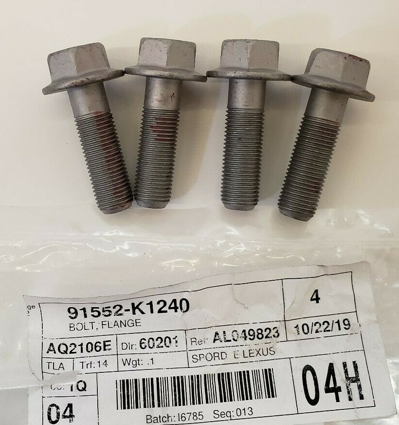 LEXUS OEM FACTORY FRONT CALIPER BOLT SET (SET OF 4) 2006-2011 IS250 / IS350