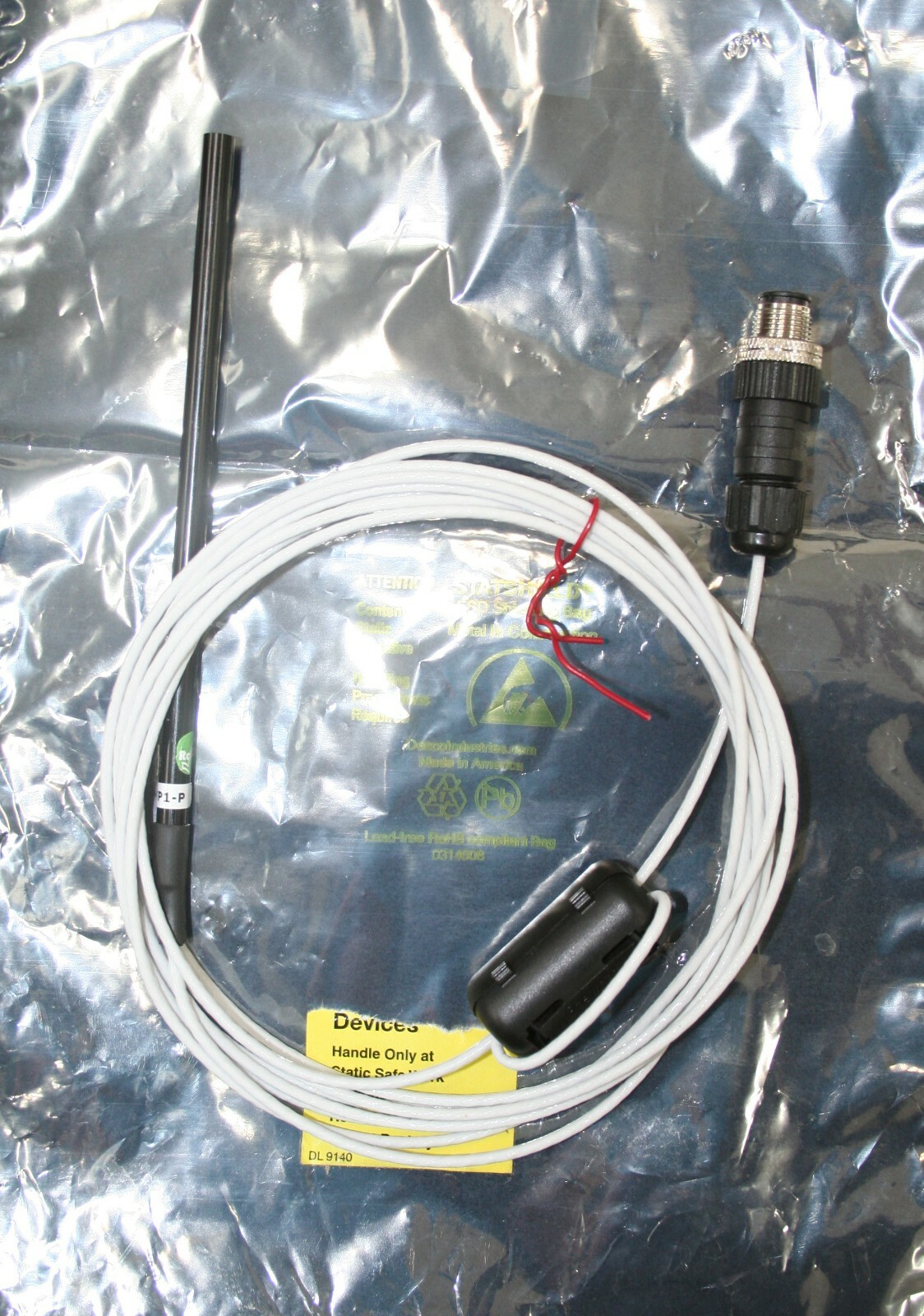 New NOS Omega ZTP1-P Digital Temperature Probe, 3 meter cable with M12 for ZW-ED