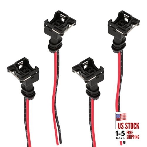 4 PCS Automobile Fuel Injector Connector, Standard Specification Injector