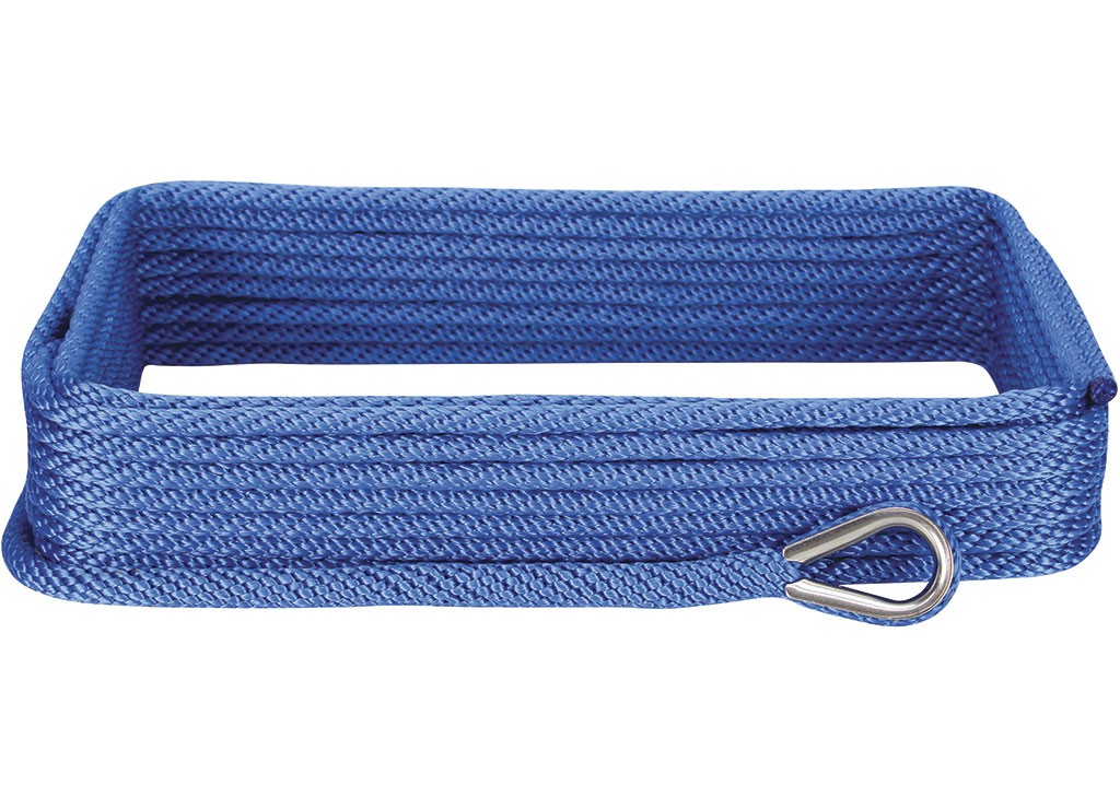 Extreme Max 3006.3475 BoatTector SolidBraid MFP Anchor Line/Thimble 1/2x50' Blue