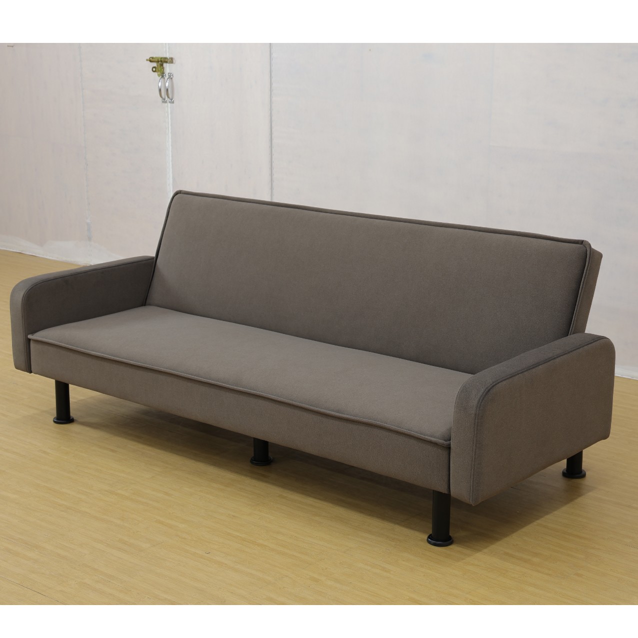 Flannel Living Room Sofabed Brown