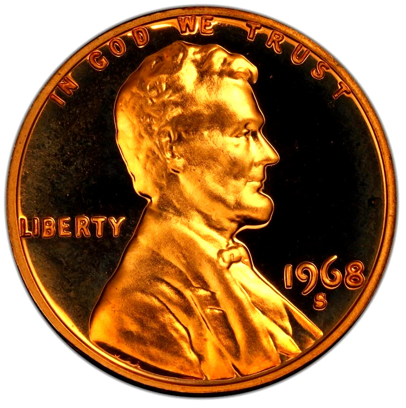 1968-S Lincoln Cent Proof DCAM