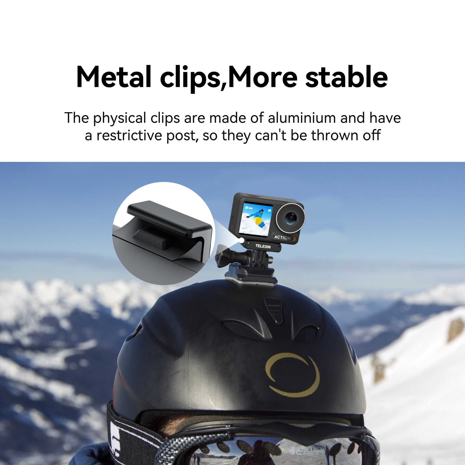 For DJI OSMO Action 3 Action Camera Magnetic Adapter Extension Base Mount US