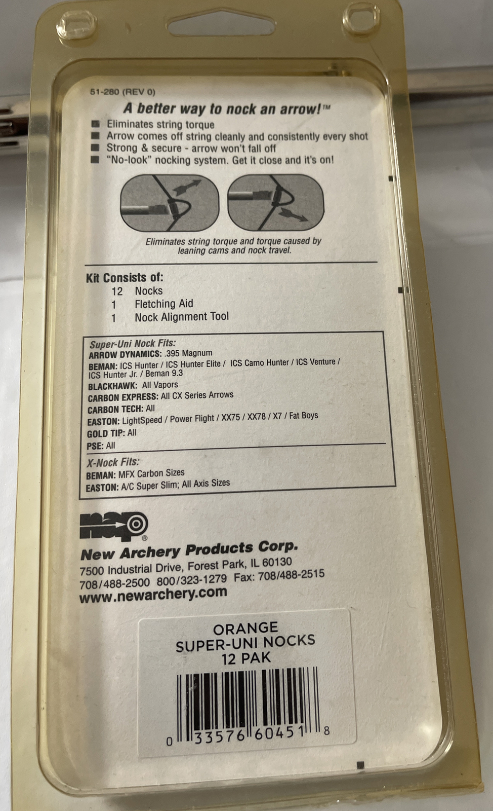 ThunderBall Magnetic Nock System 12 Pack Nocks Orange