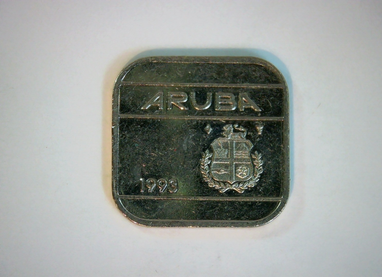 Aruba 1993 50 Cents Aruba 50 cents (square with rounded corners) Coin