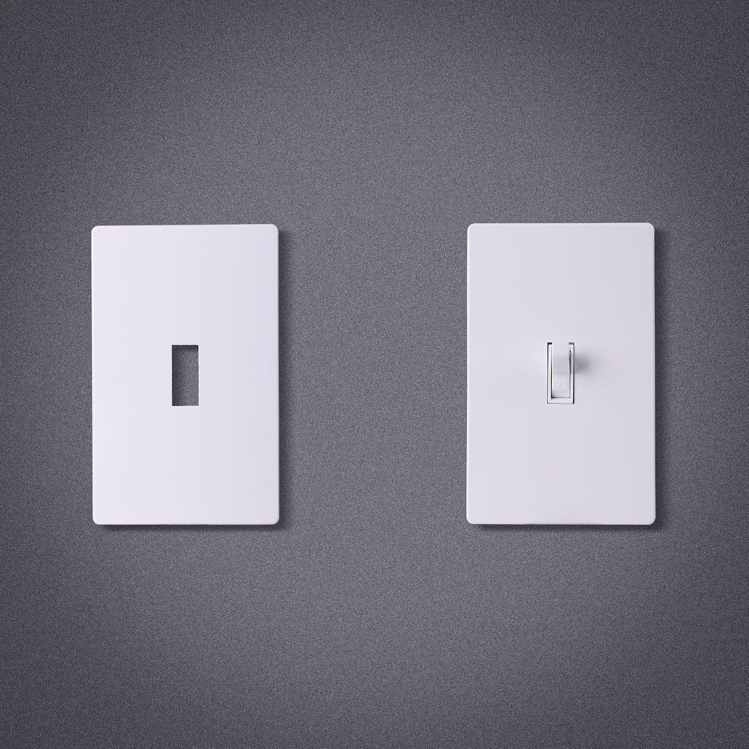 10 PCS Light Plates Switch Covers, Screwless, Toggle Switch Cover, Thermoplastic