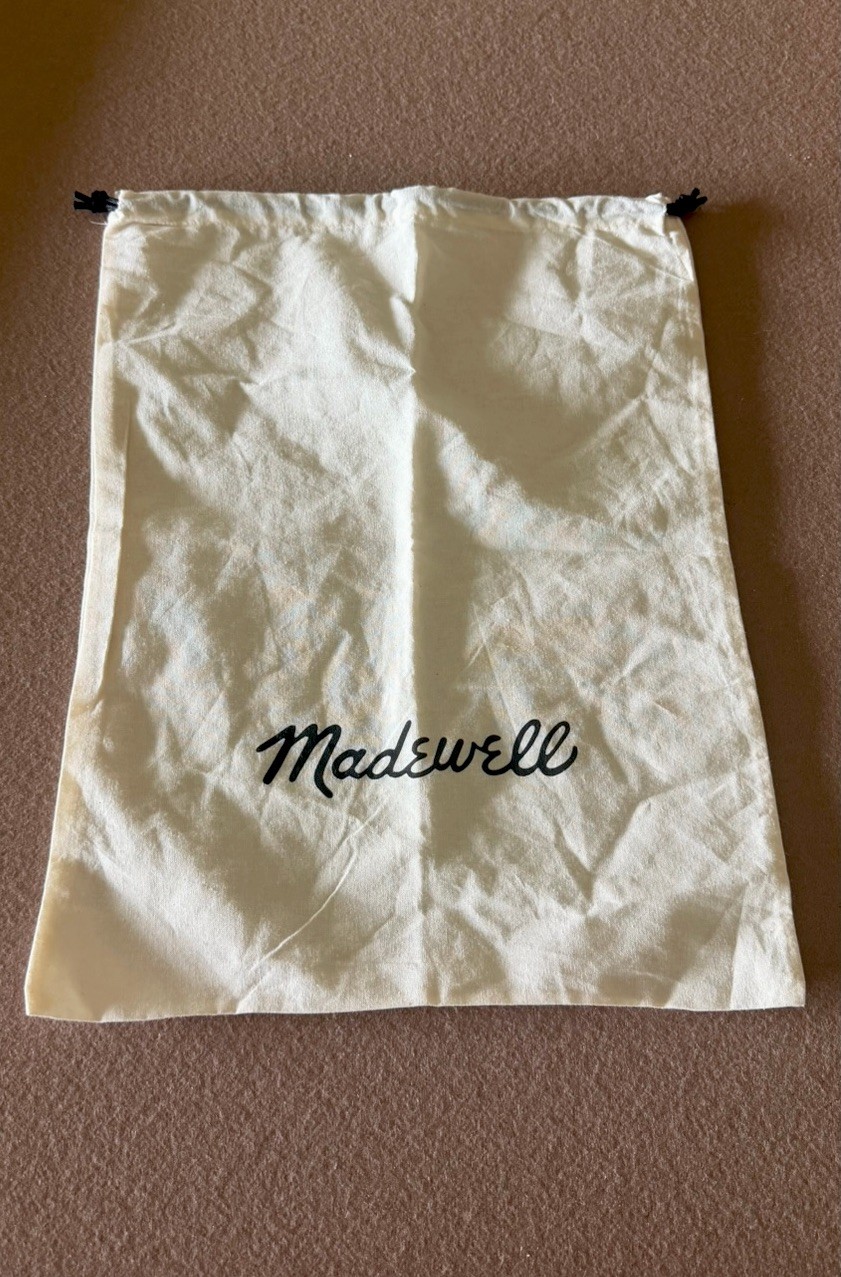 NWOT-Madewell Cream Linen Dustbag Protective Pouch