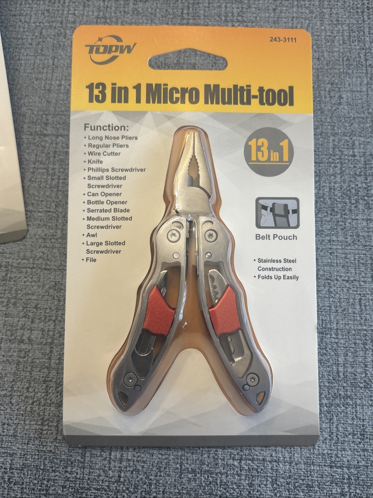 13 in 1 Micro Multi-tool Stainless Steel TDPW