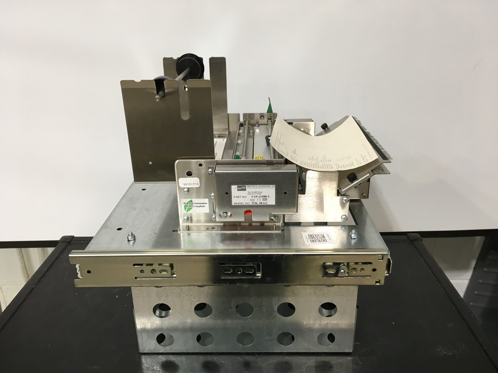 Practical Automation Inc Model ITK-38-LC Part C15-1158-1 Thermal Printer TESTED