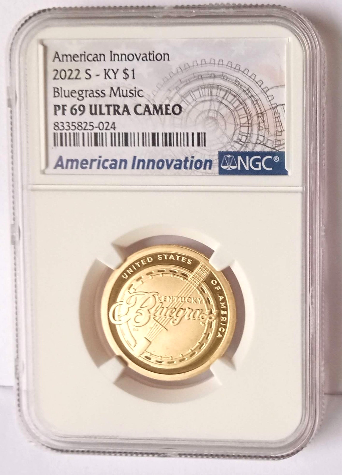 2022 S American Innovation $1 - Kentucky Bluegrass Music - NGC PF 69 Ultra Cameo