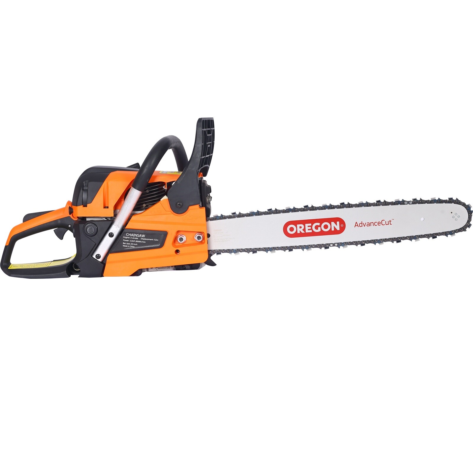 20" 52cc Gas Chainsaw, 2-Cycle EPA Compliant, Oregon Bar, Wood Cutting