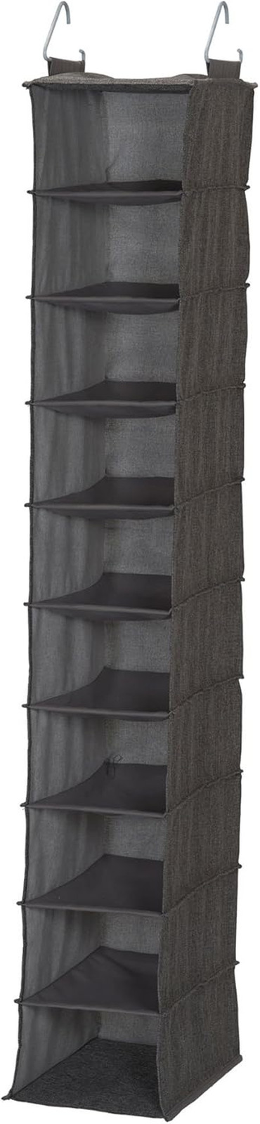 10-Shelf Wide Hanging Shoe Organizer, Soft and Durable Polyester, Versatile, Bre