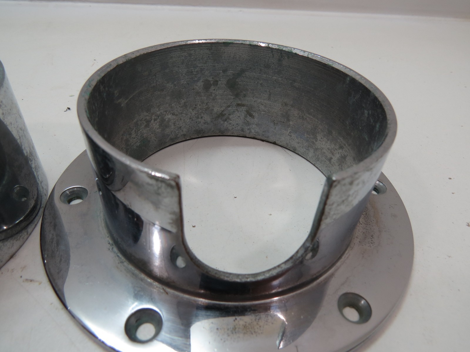 3+3/8 INCH CHROME OVER BRONZE DECK PIPE (B6B417D)