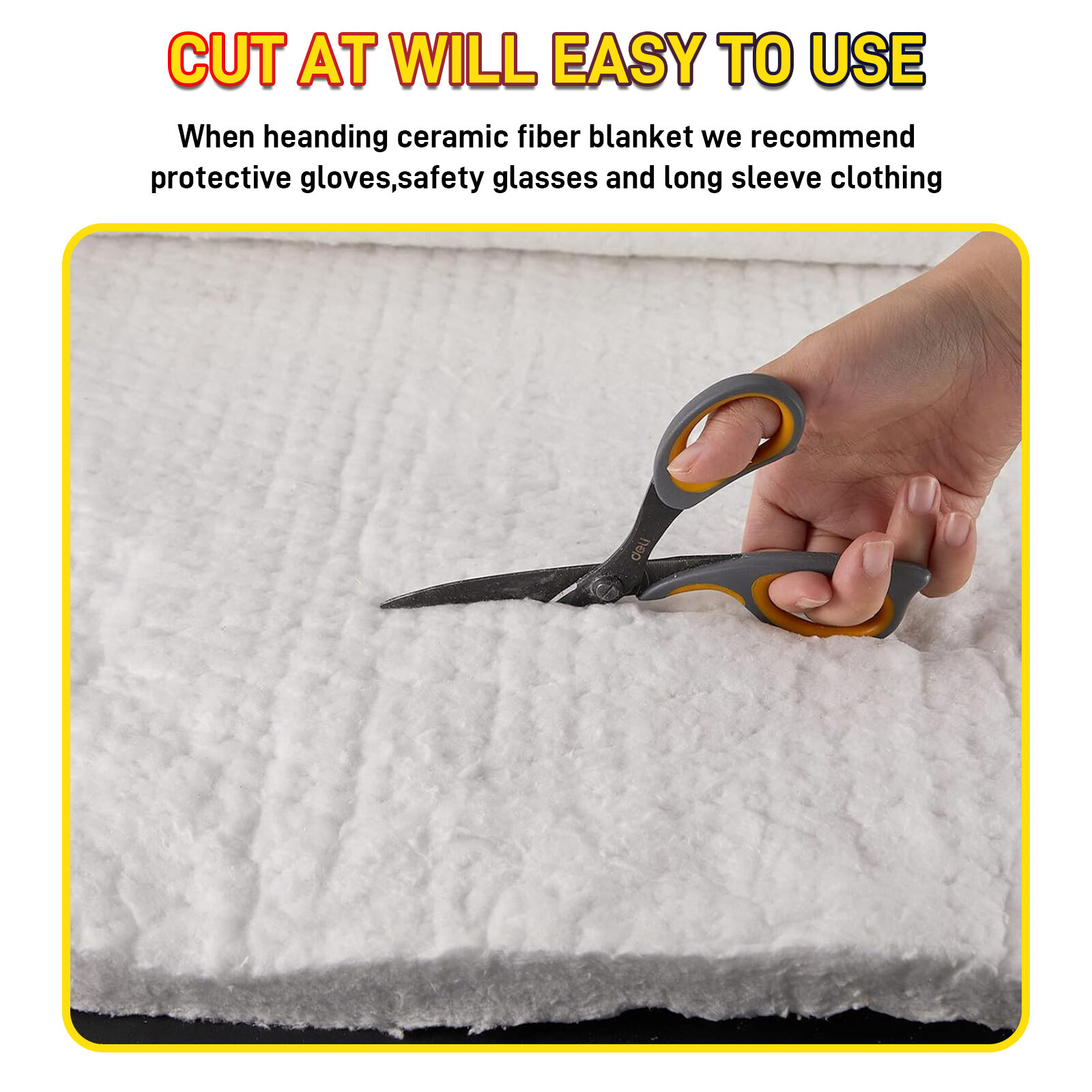 Motorcycle Ceramic Fiber Blanket Thickness 0.4" Fireproof Insulation Blanket