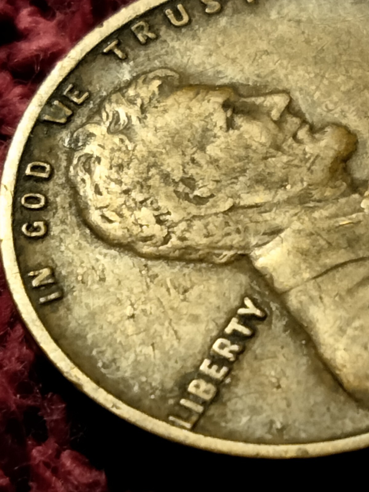 1915 D Lincoln Wheat Cent Lamination Error