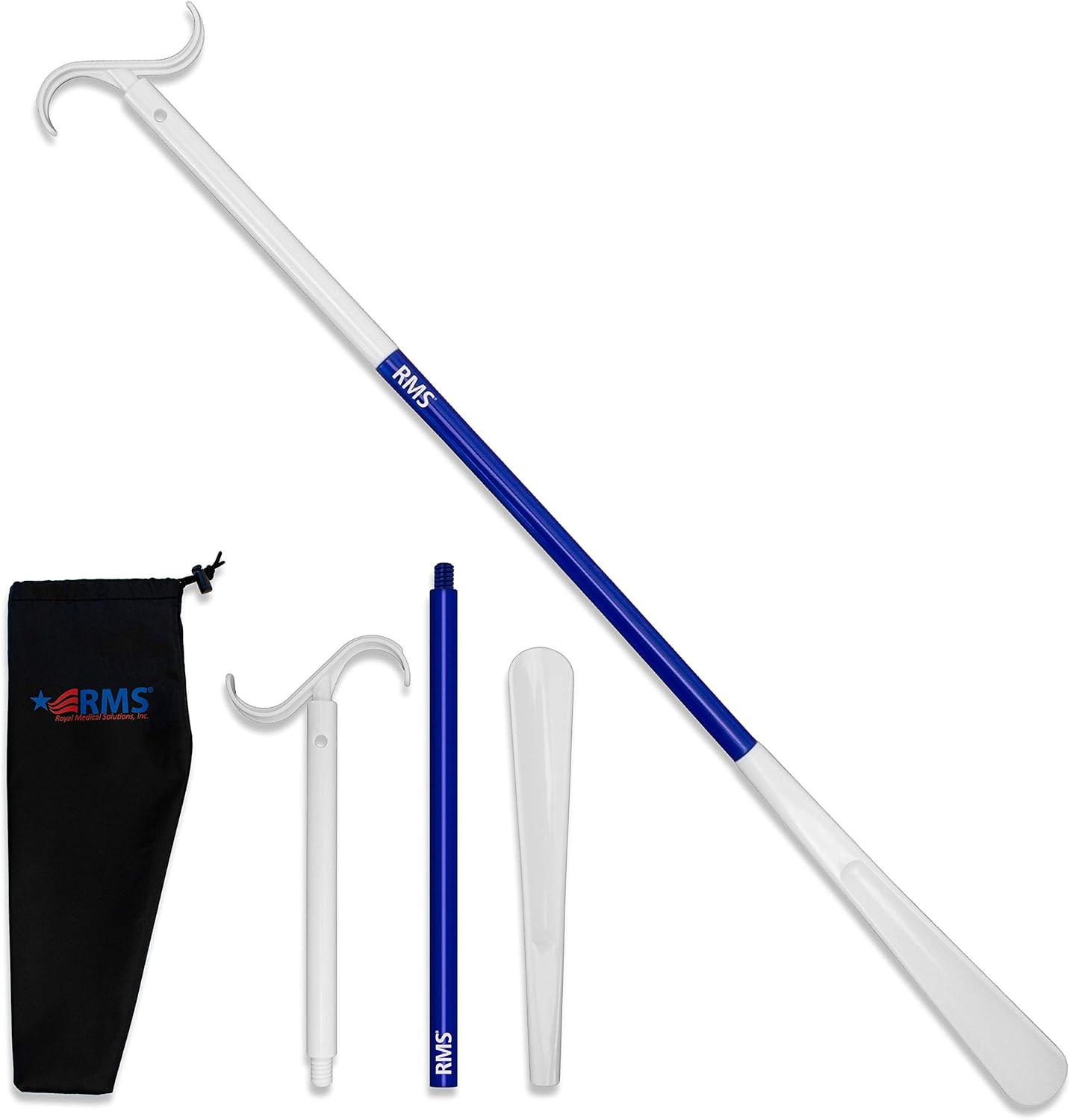RMS 35.5 Inch Extra Long Dressing Stick Aid for Shoes, Socks, Shirts and Pants -