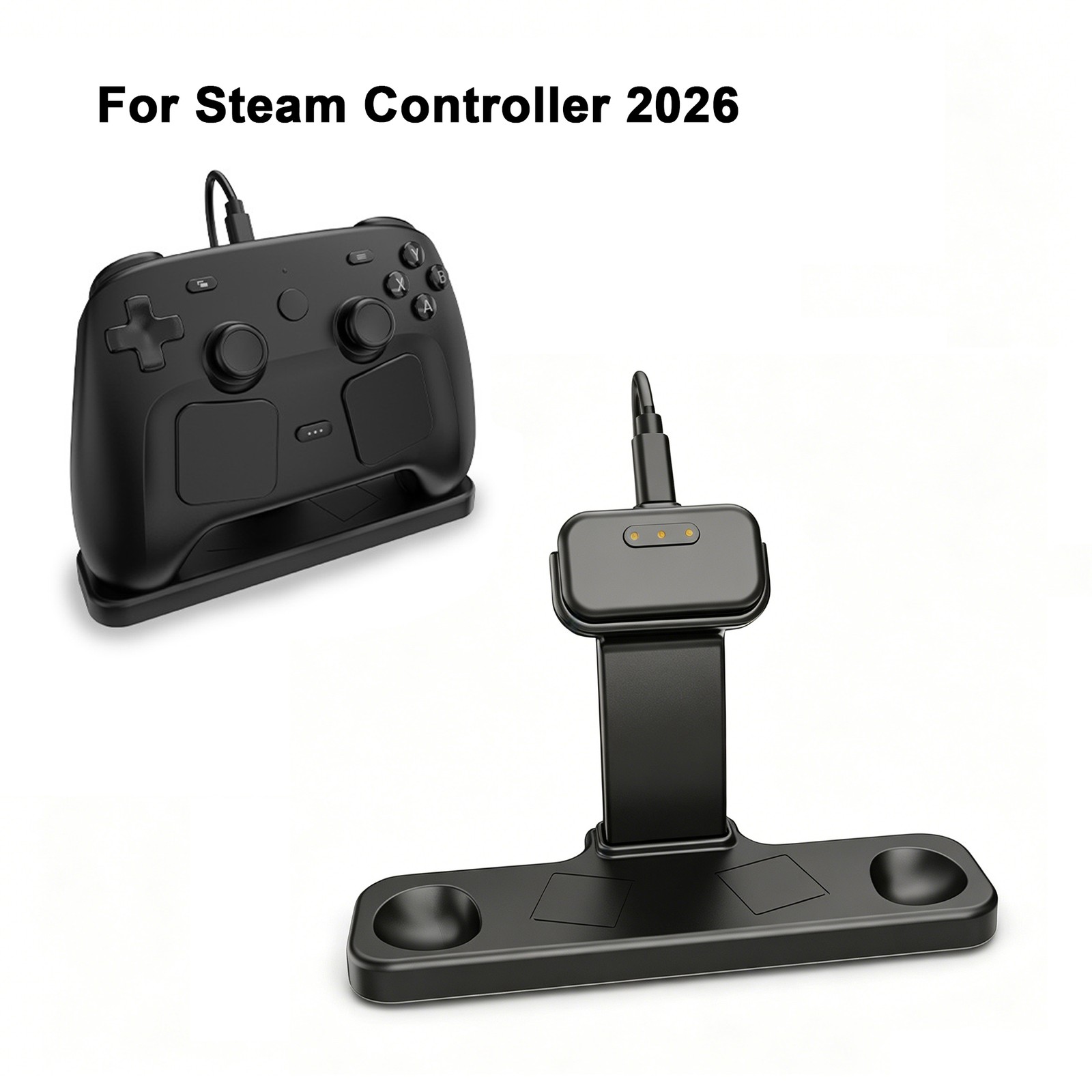 Controller Desktop Stand Hoder For Steam Controller 2026 Magnetic Charging Base