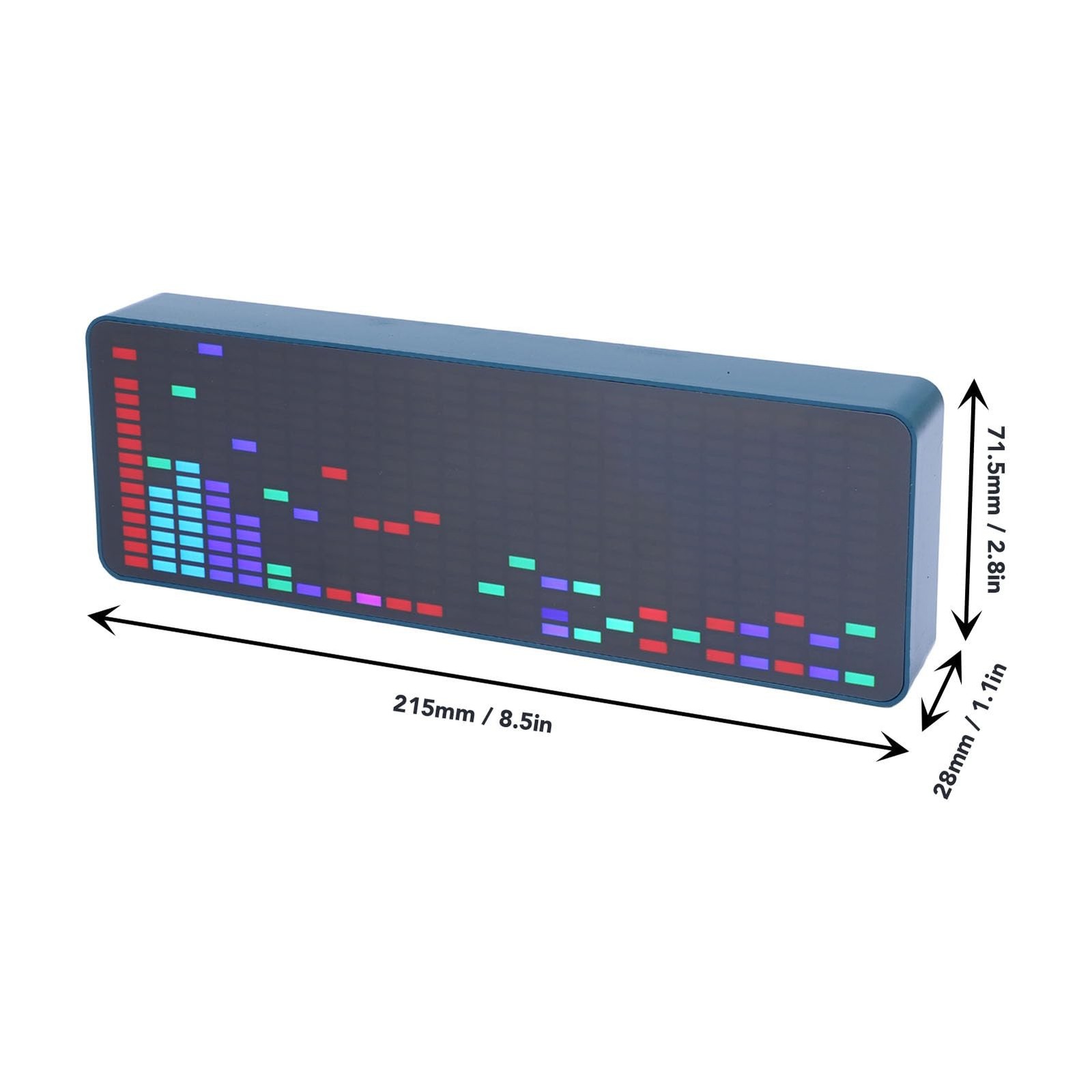 LED Audio Visualizer 16x24 Analyzer Equalizer Display 20 Dynamic Modes 7 Colo...