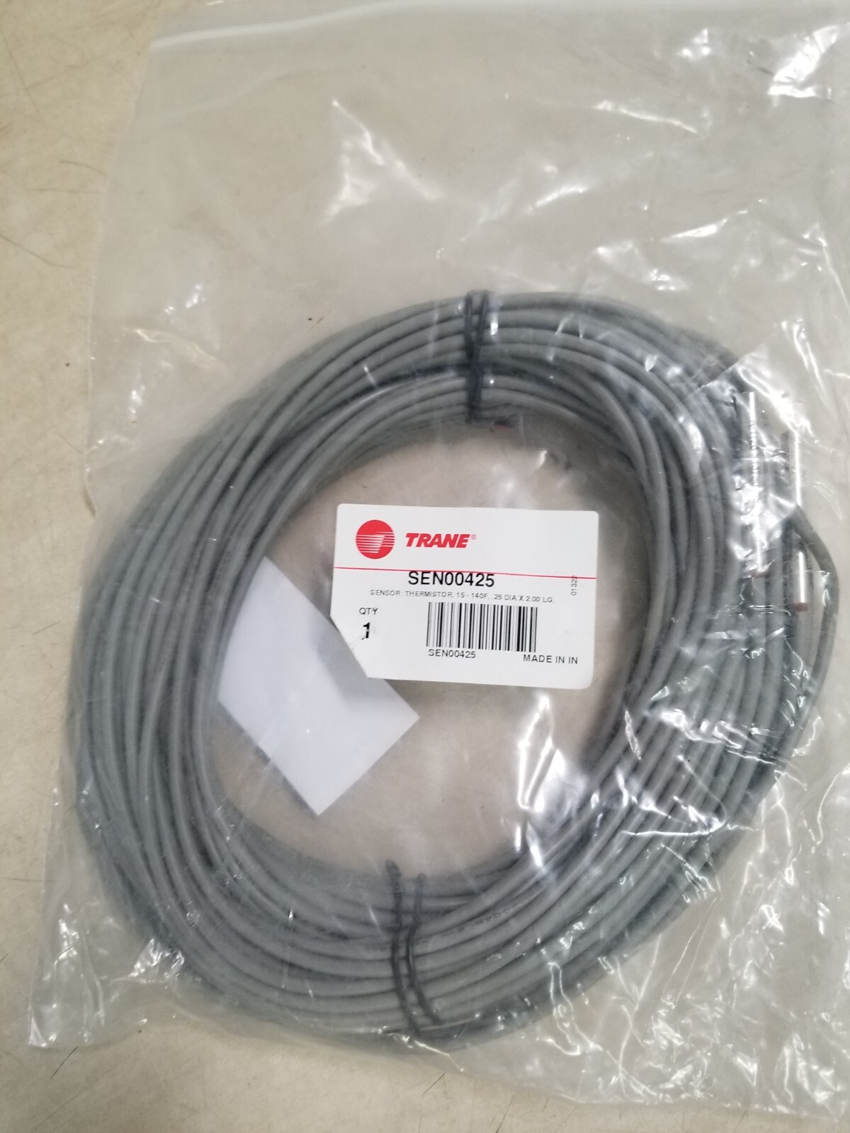 Trane Sensor Thermistor 15-140F SEN00425